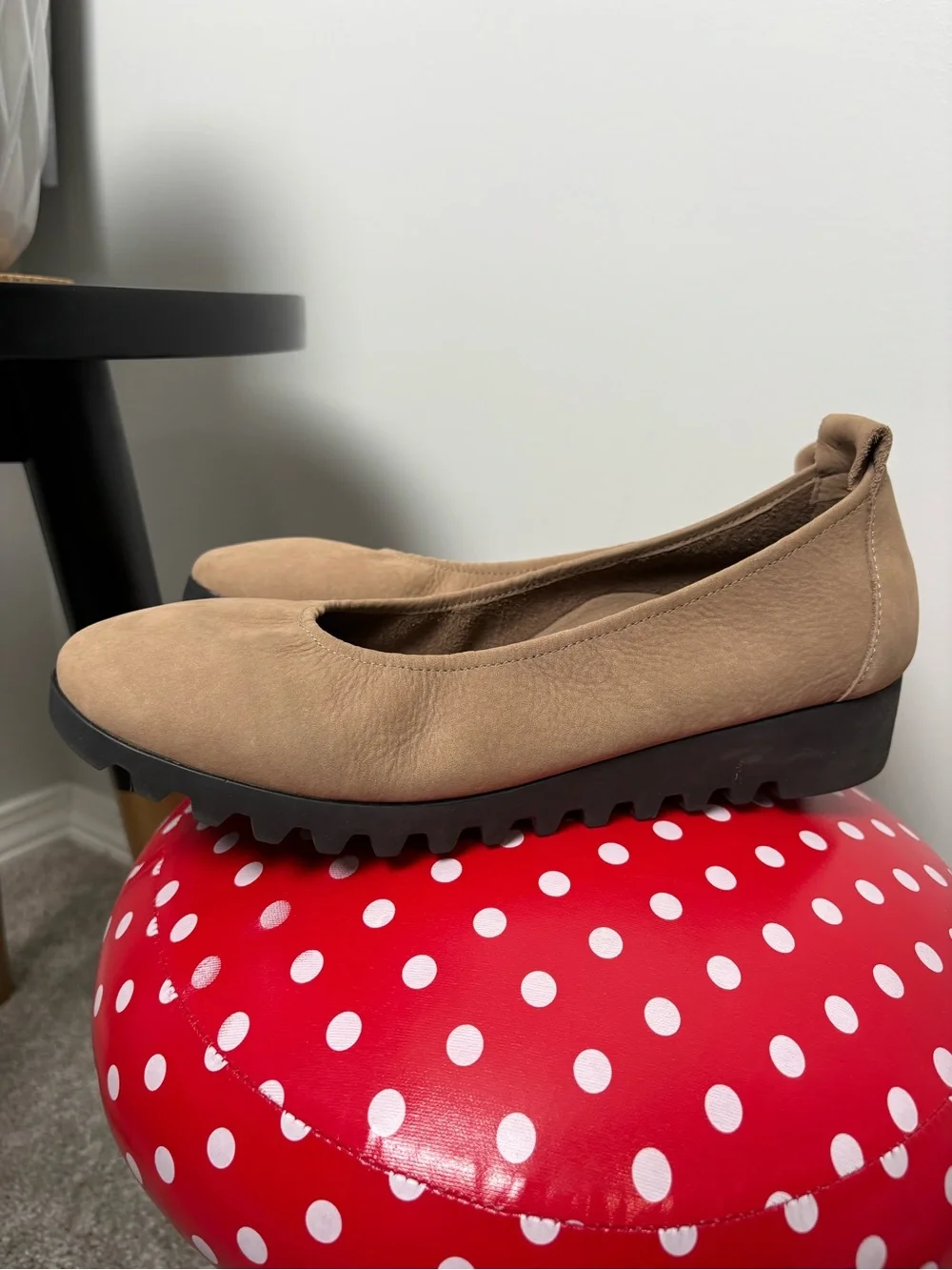 Aetrex Brianna Ballet Taupe Flat